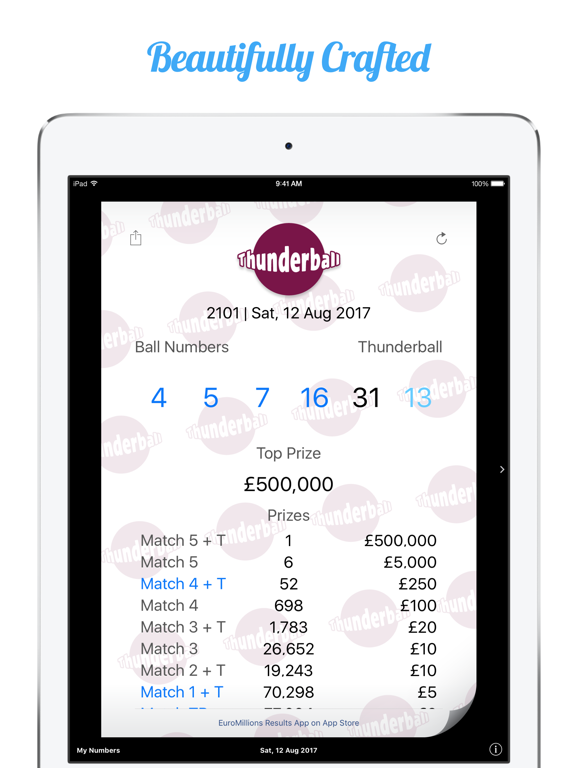 Screenshot #4 pour Thunderball Results