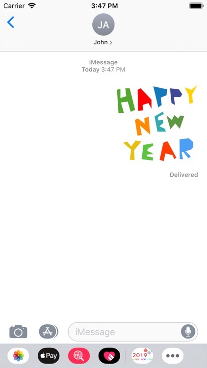 wish New Year stickers 2019 screenshot-6