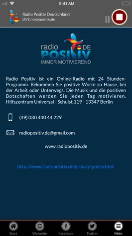 Game screenshot Radio Positiv Deutschland apk