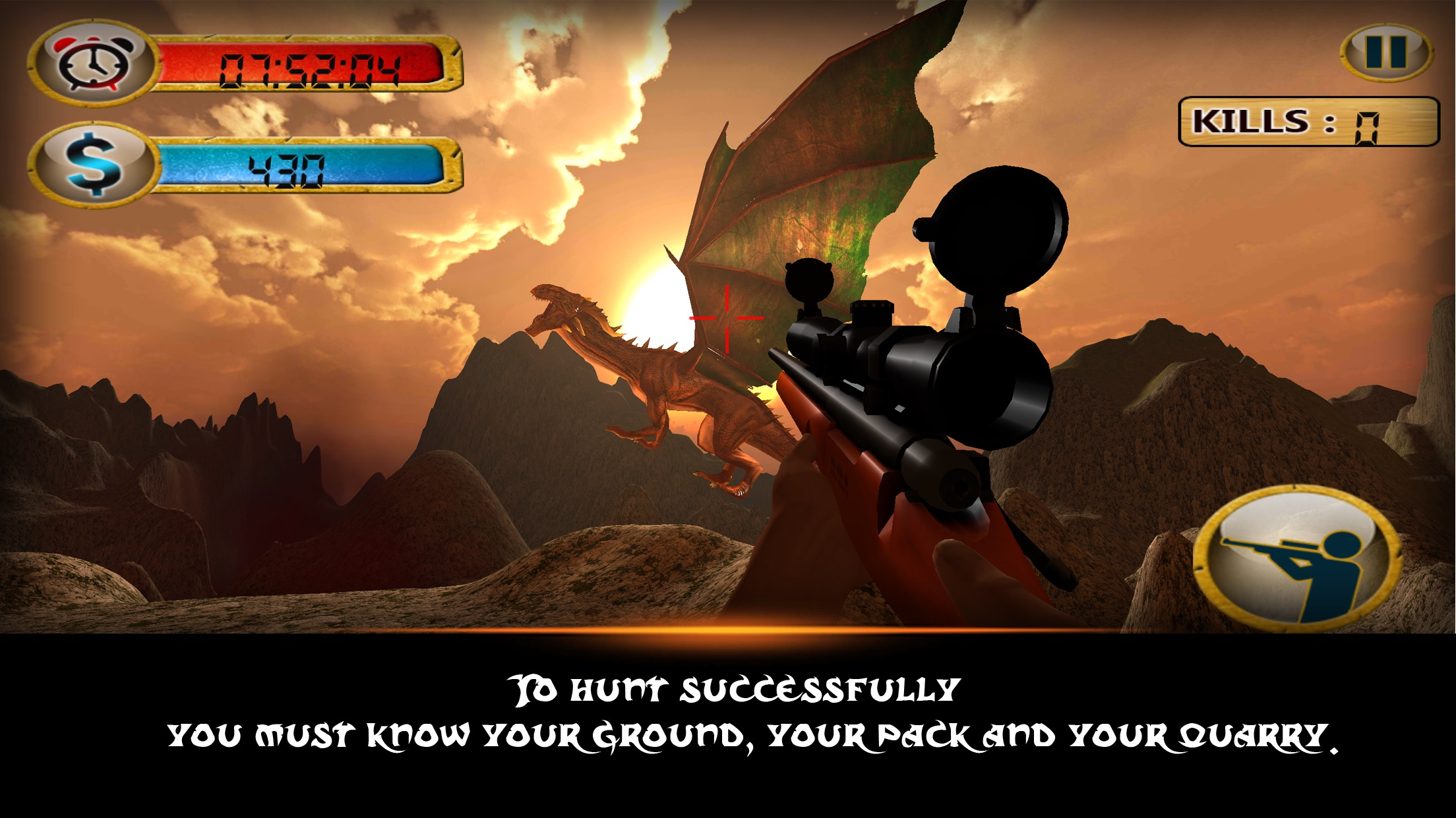 Dragon Hunter 3D - Sniper screenshot 4