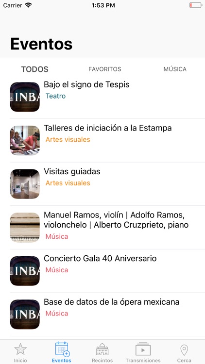INBA Cartelera screenshot-4