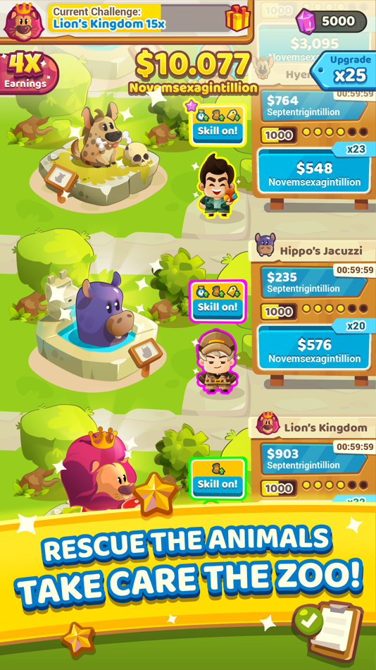 #1. Pocket Zoo: Idle Keeper (iOS) 由: HippoTap, LLC