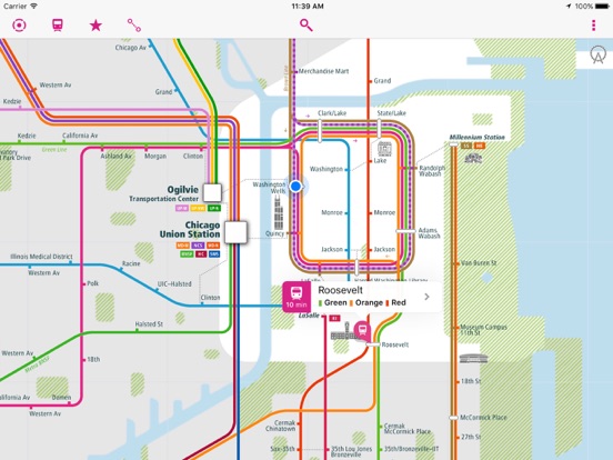 Screenshot #4 pour Chicago Rail Map Lite