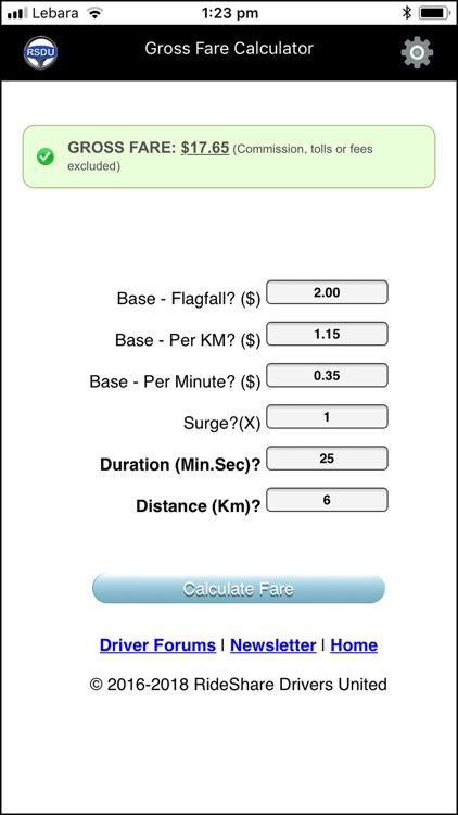 Uber Gross Fare Calculator screenshot-4