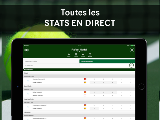 Screenshot #5 pour Tennis Addict : vidéos, alertes