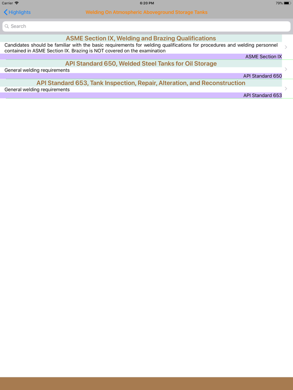 Screenshot #6 pour API 653 Highlights and Exams