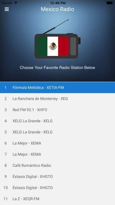 Mexico Radio - Mexican FM screenshot 2