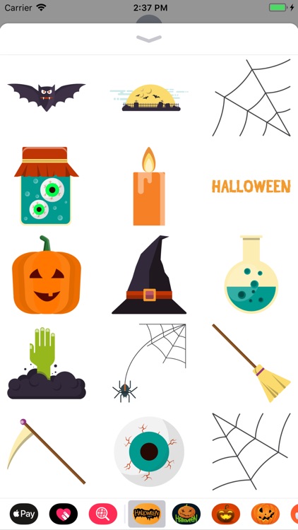 Happy Halloween Crawly Sticker