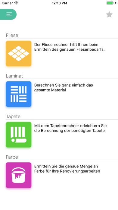 Fliesenrechner screenshot 2