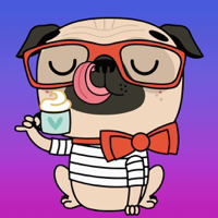 Pug Life Emoji Stickers