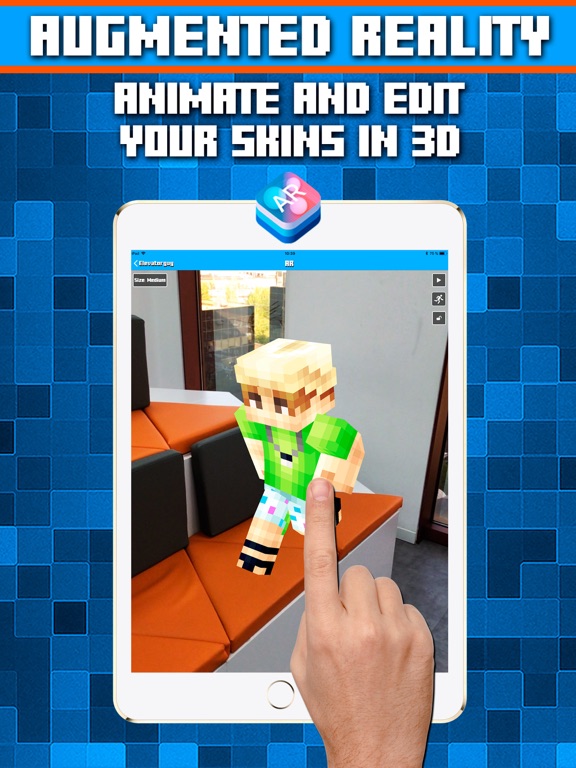 Screenshot #4 pour Skins AR for Minecraft