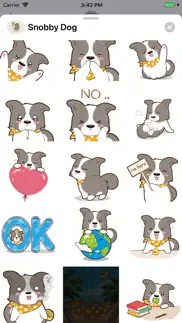 snobby dog animated stickers iphone screenshot 2