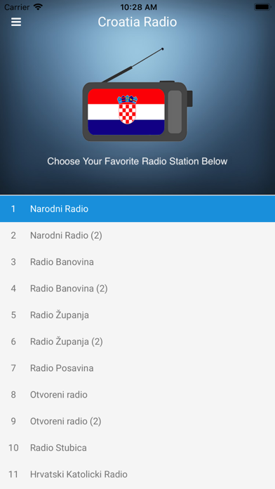 Screenshot #1 pour Radio croate: Croatie