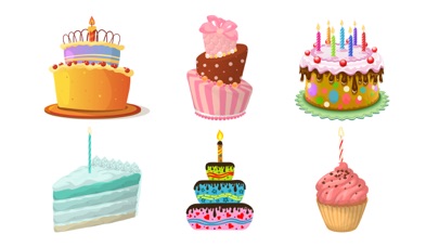 3D Happy Birthday Cake Stickerのおすすめ画像4