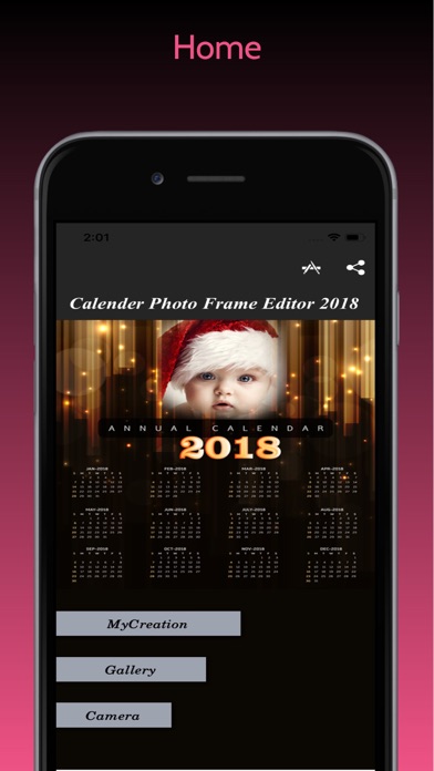Calendar Photo Frame Editor screenshot 2