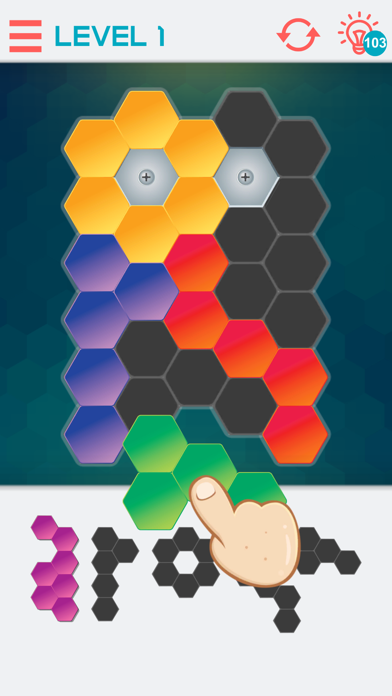 Hexagon Graph Puzzles screenshot 3