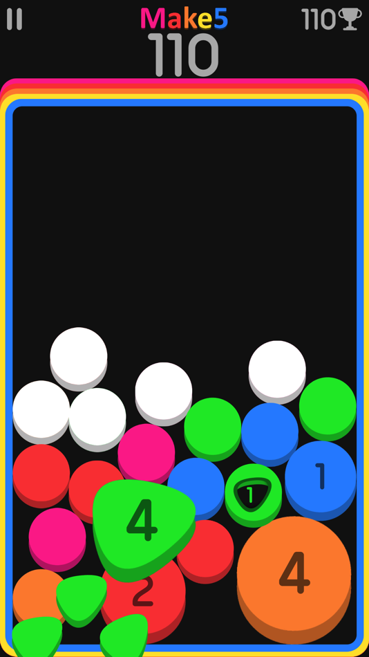 #5. Make Five! (iOS) 由: cihan ozgur
