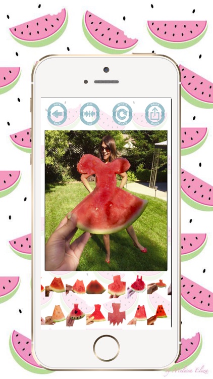 Watermelon Dress insta challenge stickers