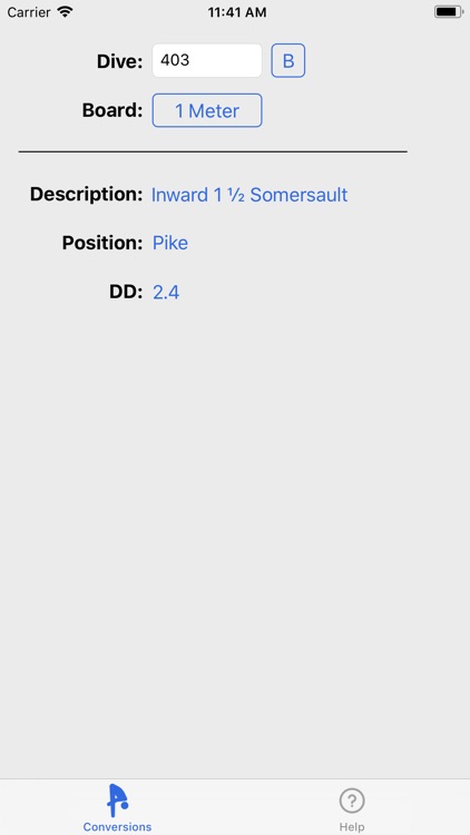 Diving Degree of Difficulty
