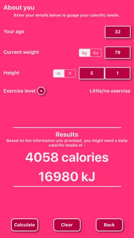 Game screenshot Breastfeeding Caloric Calc mod apk