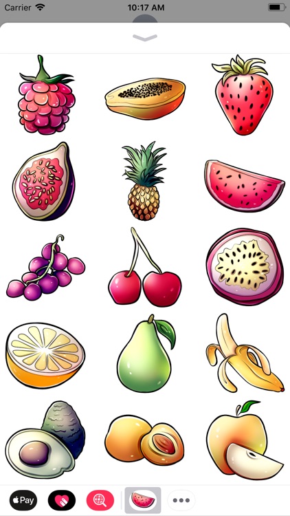 Fruits Stickers by Rike's Art