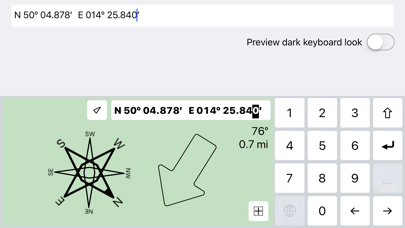 Coordinates Keyboard screenshot 3