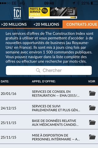 Construction Index Actualités screenshot 2