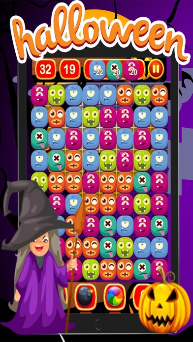 Halloween monster match3 drop screenshot