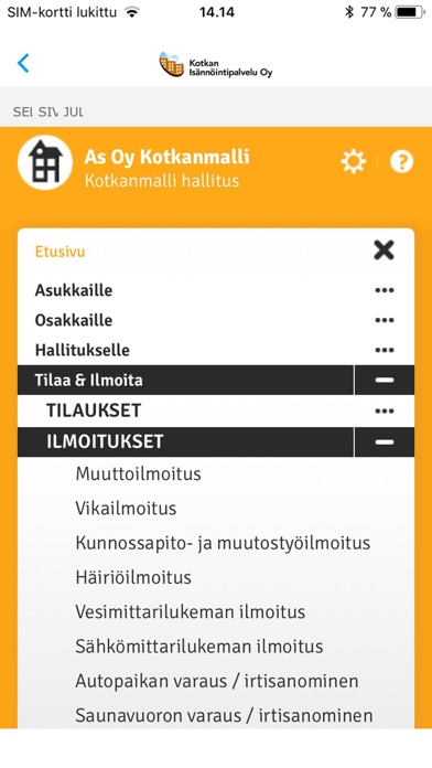 Talokansio screenshot 3