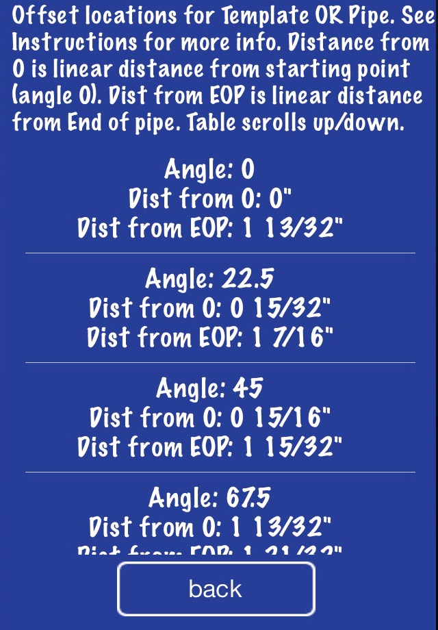Pipe Saddle Layout Calculator screenshot 2