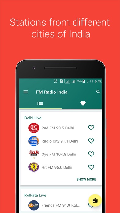 Screenshot #2 pour FM Radio India All Stations