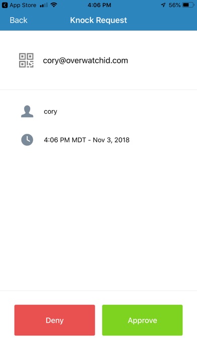 OverWatchID iPhone screenshot 3 - Business app
