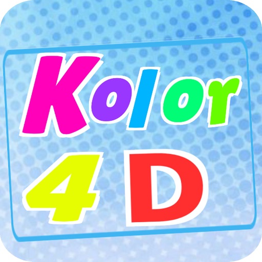 Coloring 4D icon