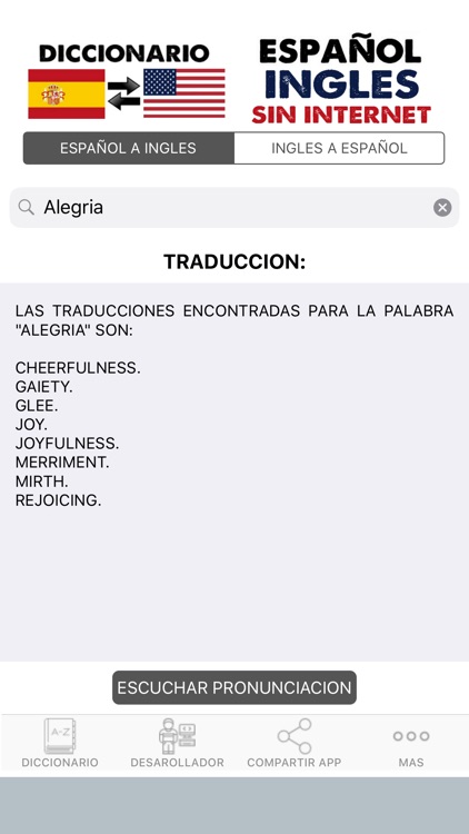 Español Ingles Sin Internet