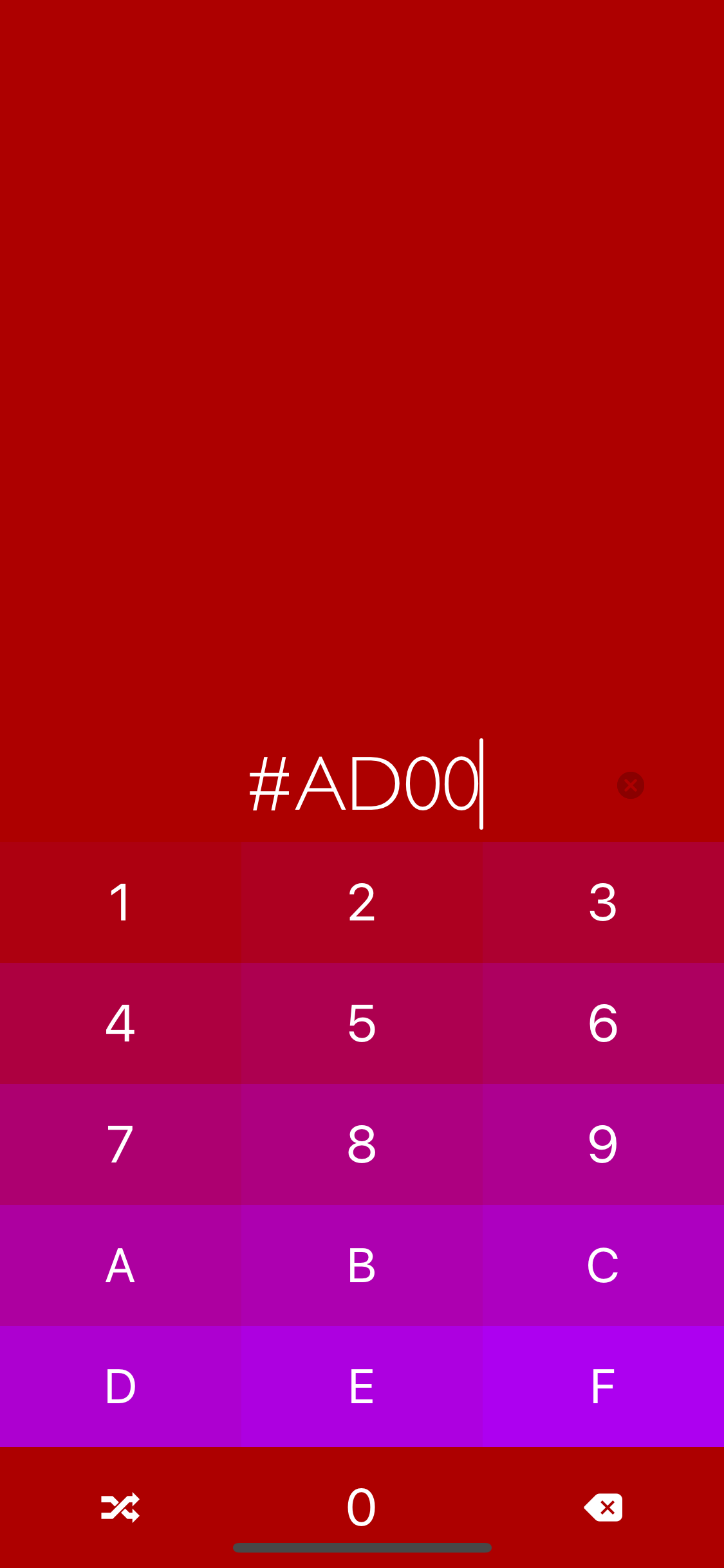pixel - colour picker+keyboard