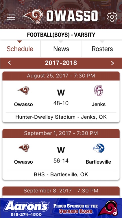 Owasso Rams Athletics screenshot-3
