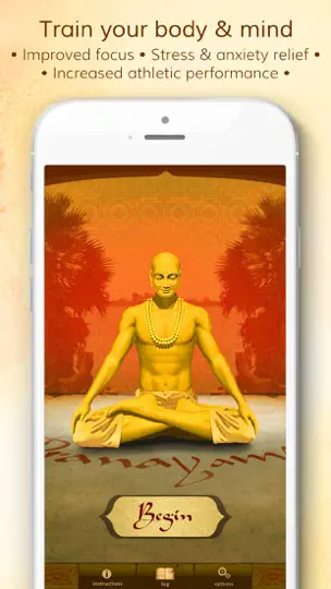 Скриншот Health Through Breath - Pranayama Lite на iPhone 1