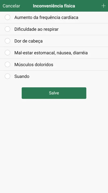 Registro dos ataques de pânico