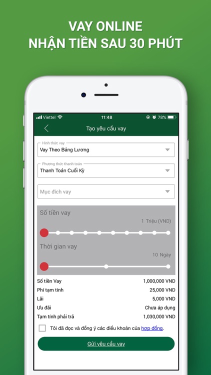 Vay Mượn: Vay Online sau 30p