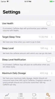 caffeine app - track caffeine problems & solutions and troubleshooting guide - 4