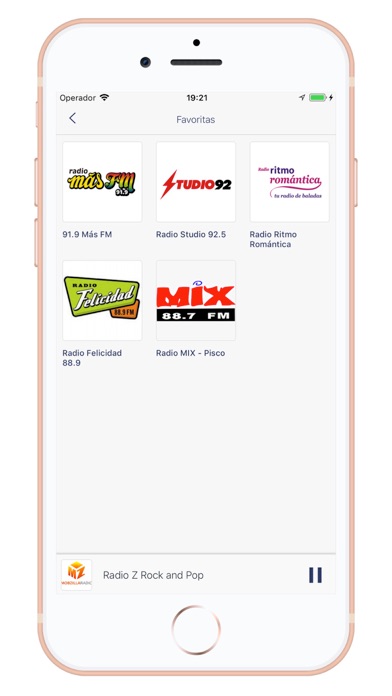 Radios de Peru - AM/FM iPhone screenshot 5 - Music app