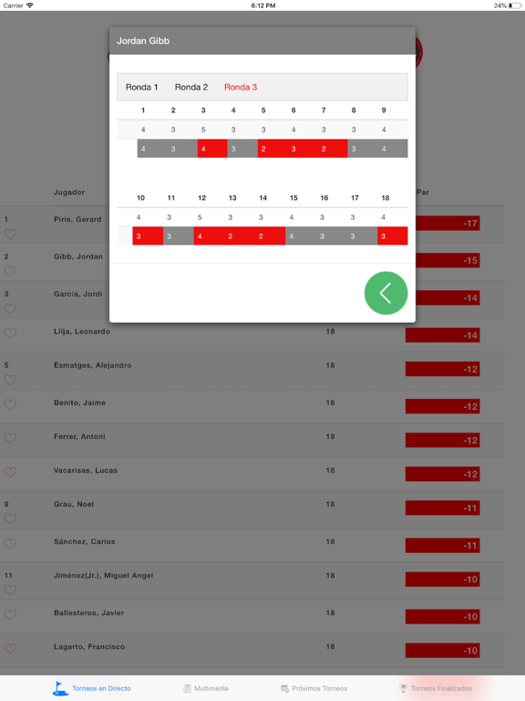Screenshot #6 pour PGA Spain Live Scoring