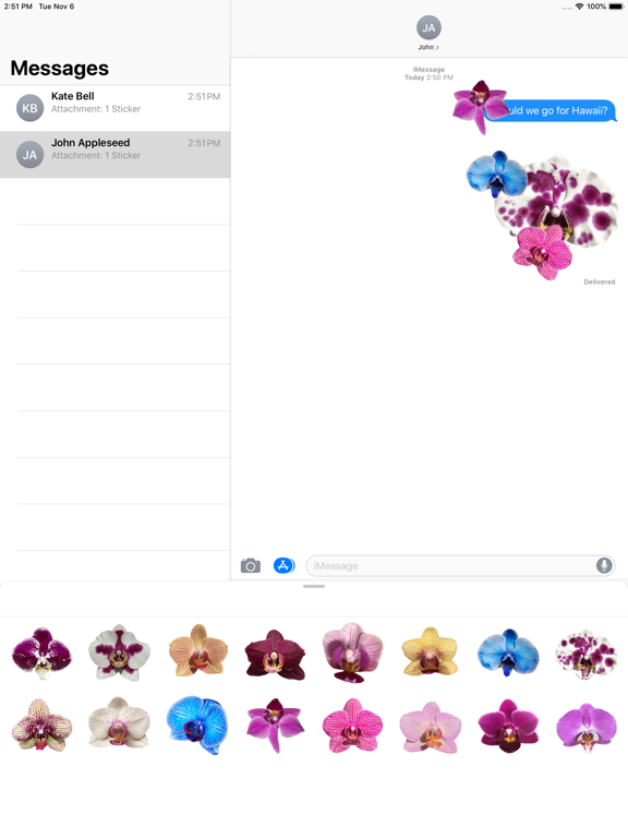 Screenshot #6 pour Real Orchid Stickers