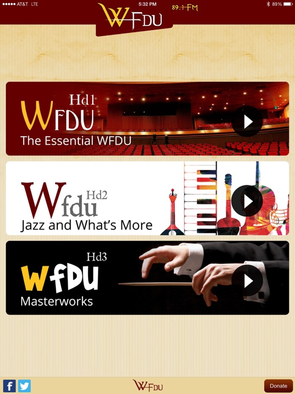 WFDU Radio iPad screenshot 1 - Music app