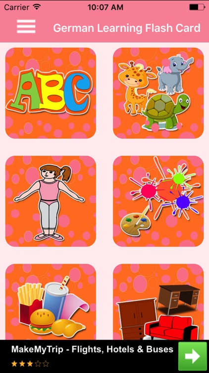 German Learning Flash Card