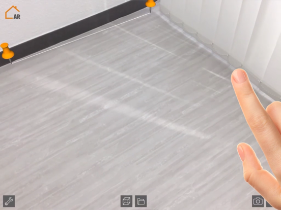 materialo AR floor iPad screenshot