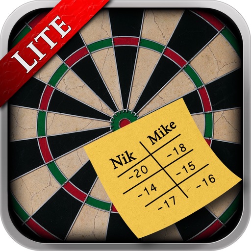 Darts Score Board Lite iOS App