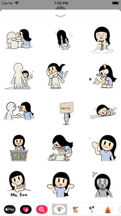 Cute Mary iPhone screenshot 6 - Stickers app