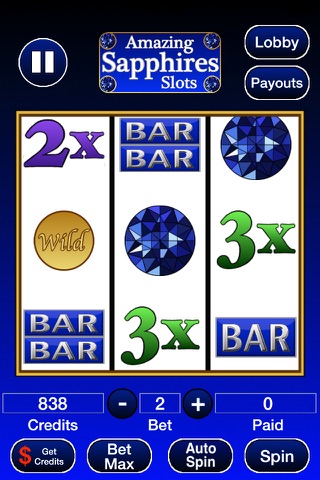 Amazing Sapphires Slots - náhled