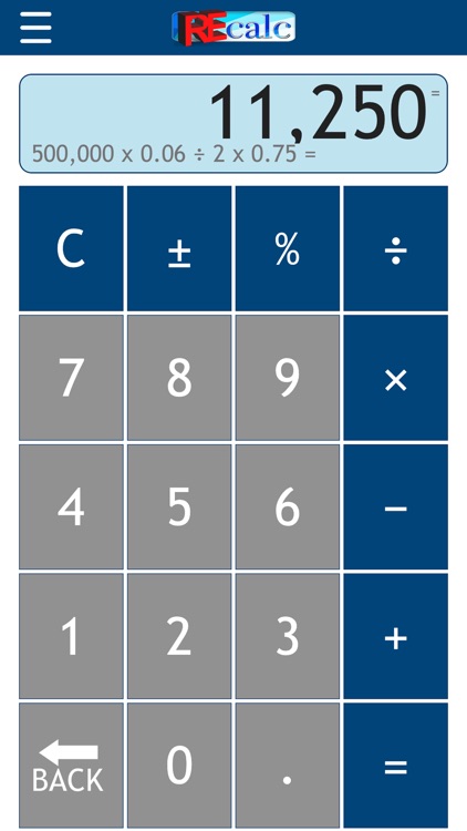 RE CALC Real Estate Calculator